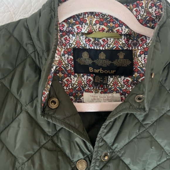 Barbour Olive Quilted Utility Jacket - Picture 2 of 4
